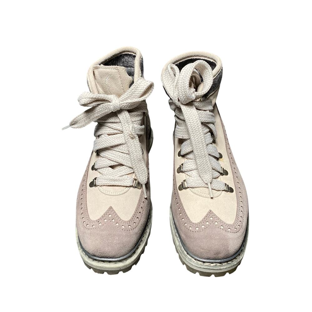 Ventesima Strada Brouge Hiking Boots Gray/ Cream Suede Women’s EU 40 US 9.5